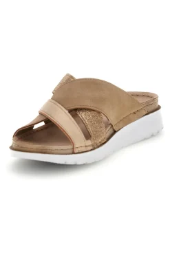 Beige Hausschuhe mit gekreuzten Riemen Inblu 57 CN