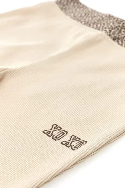 Beige Hose mit Animalprint PITT KIDS PT-KP-7006