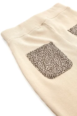 Beige Hose mit Animalprint PITT KIDS PT-KP-7006