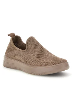 Beige Pantoletten aus perforiertem Stoff Mio tempo tf2508059