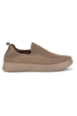 Beige Pantoletten aus perforiertem Stoff Mio tempo tf2508059