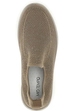 Beige Pantoletten aus perforiertem Stoff Mio tempo tf2508059
