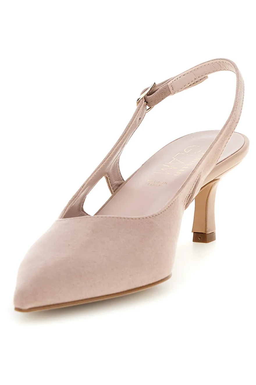 Beige Pumps mit Riemen Pittarello glam 3992