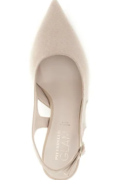 Beige Pumps mit Riemen Pittarello glam 3992