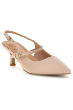 Beige Slingback-Pumps mit Riemen Mon dieu 9447H6