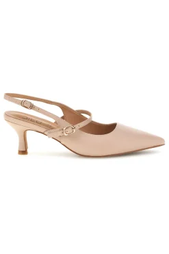 Beige Slingback-Pumps mit Riemen Mon dieu 9447H6