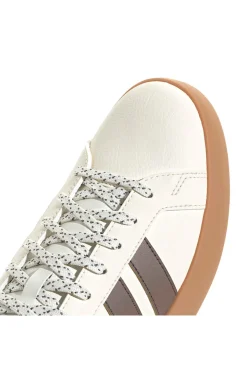 Beige Sneaker mit braunen Streifen Adidas GRAND COURT BASE 3.0