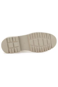 Beige Stiefeletten mit seitlichem Reißverschluss und Strasssteinen Laura Biagiotti L97129600