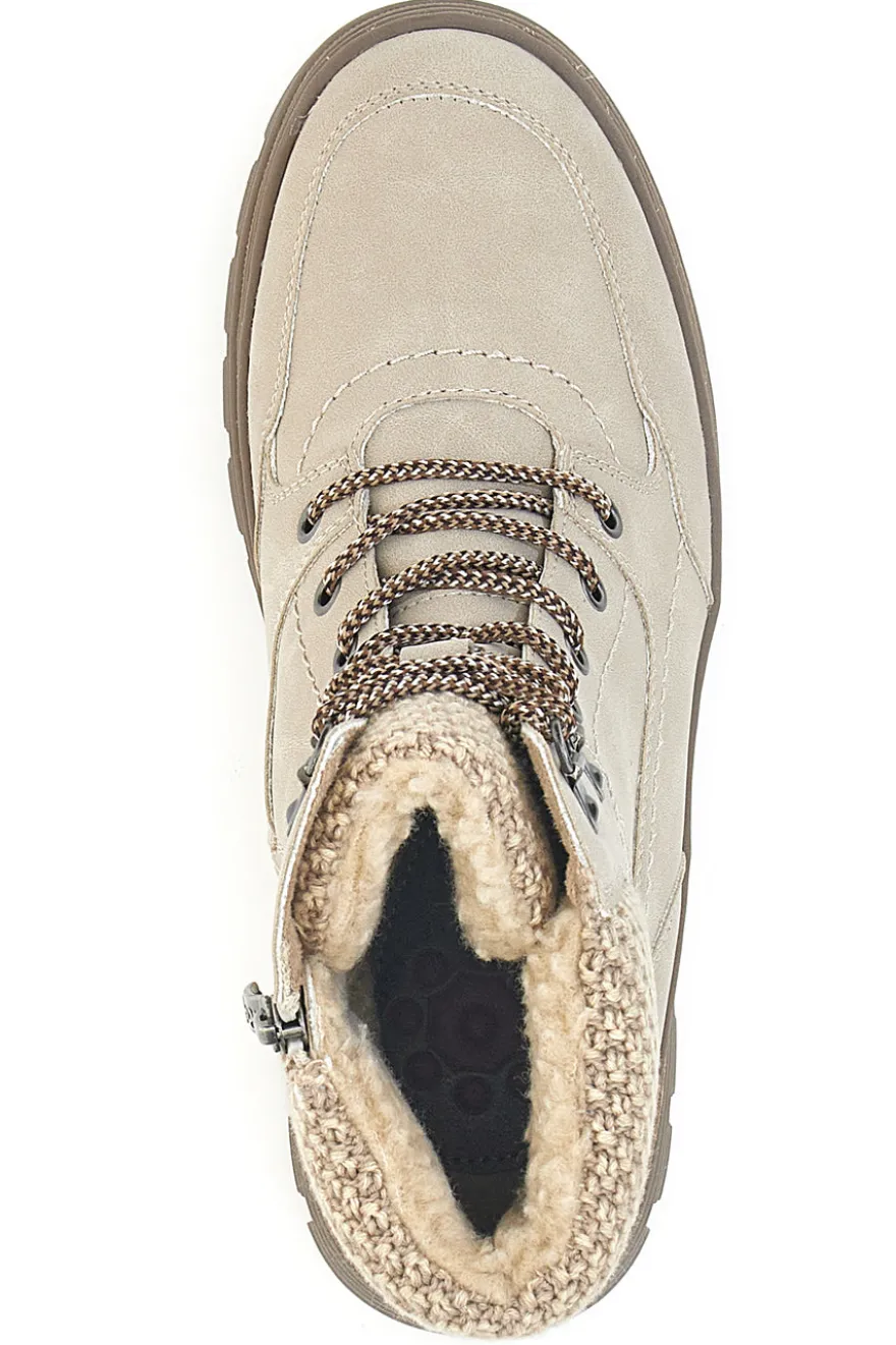 Beige Stiefeletten mit warmer Innenseite und gearbeitetem Kragen Relife 22808B13R