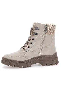 Beige Stiefeletten mit warmer Innenseite und gearbeitetem Kragen Relife 22808B13R