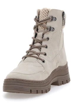 Beige Stiefeletten mit warmer Innenseite und gearbeitetem Kragen Relife 22808B13R
