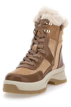 Beige Stiefeletten mit warmer Innenausstattung Altemberg 15222K17