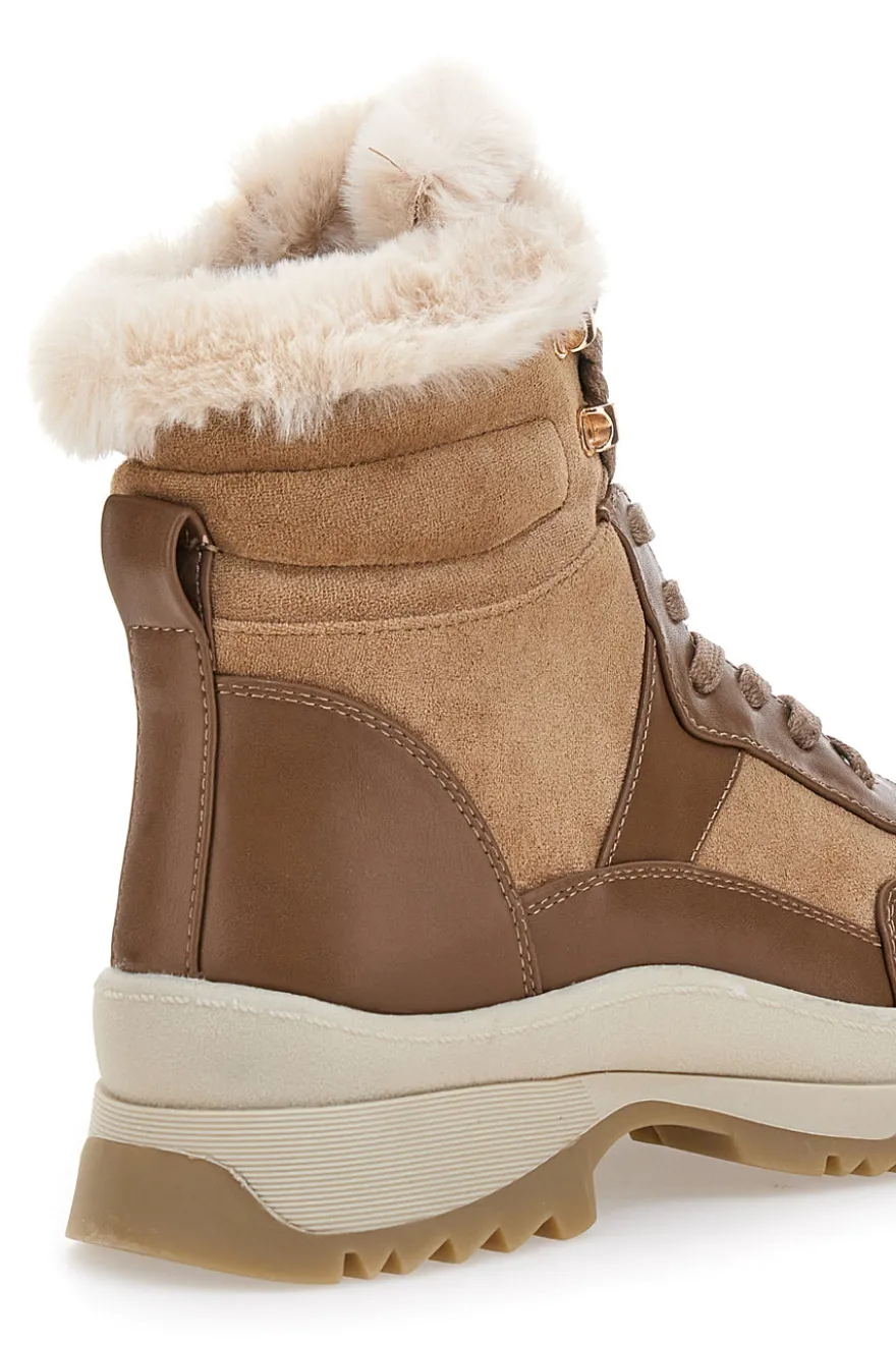 Beige Stiefeletten mit warmer Innenausstattung Altemberg 15222K17