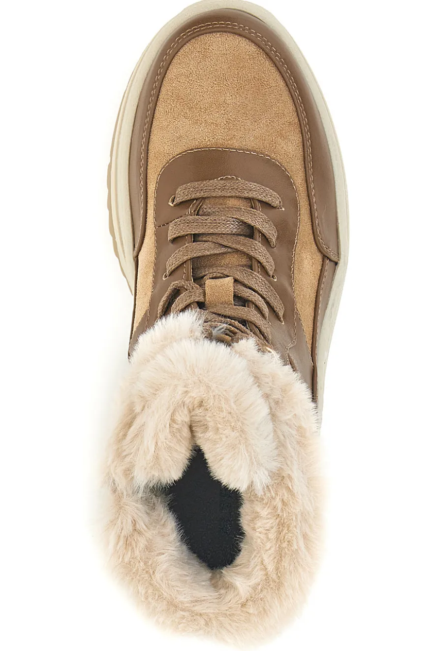 Beige Stiefeletten mit warmer Innenausstattung Altemberg 15222K17