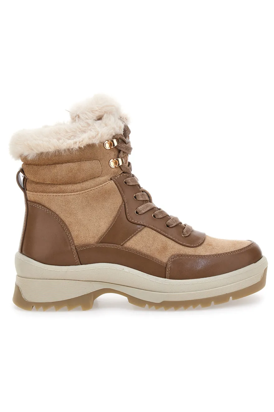 Beige Stiefeletten mit warmer Innenausstattung Altemberg 15222K17