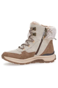 Beige Stiefeletten mit warmem Innenfutter und rutschfester Sohle Relife 24802B08R