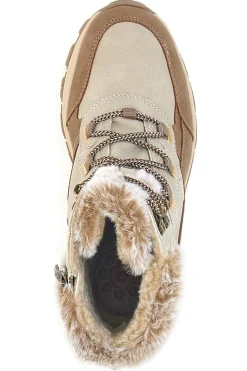 Beige Stiefeletten mit warmem Innenfutter und rutschfester Sohle Relife 24802B08R