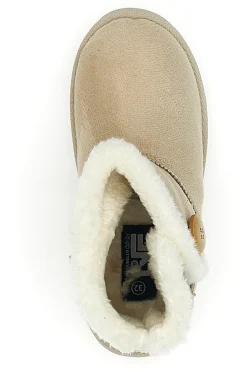 Beige Stiefeletten mit Zierknopf Pittarello Love PK1714A