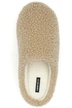 Beige Teddy-Hausschuhe Coveri World 233092