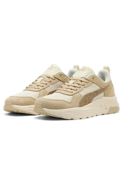 Beige und Creme Mesh Puma Trinity 2 Lt Topcat Turnschuhe