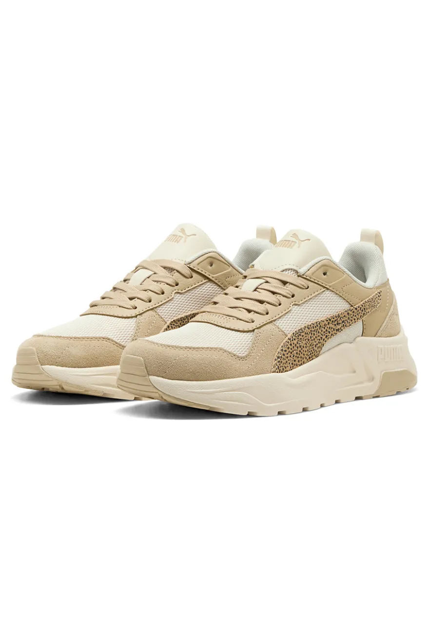 Beige und Creme Mesh Puma Trinity 2 Lt Topcat Turnschuhe