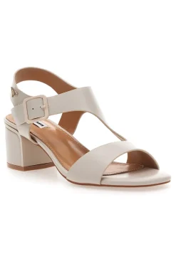 Beigefarbene Knöchelriemensandalen Mariella Burani 51280