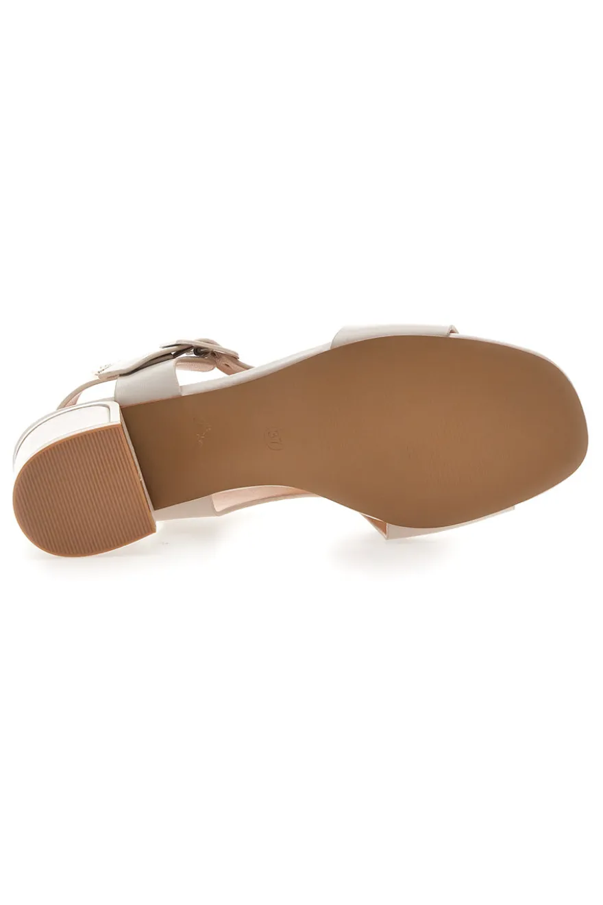 Beigefarbene Knöchelriemensandalen Mariella Burani 51280