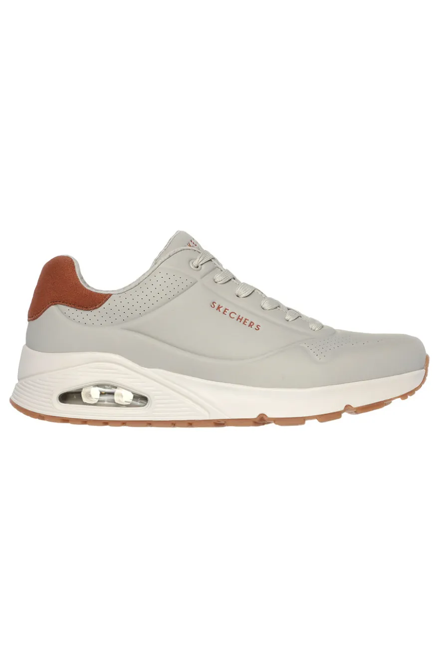 Beigefarbene Skechers Uno Suited On Air-Sneaker