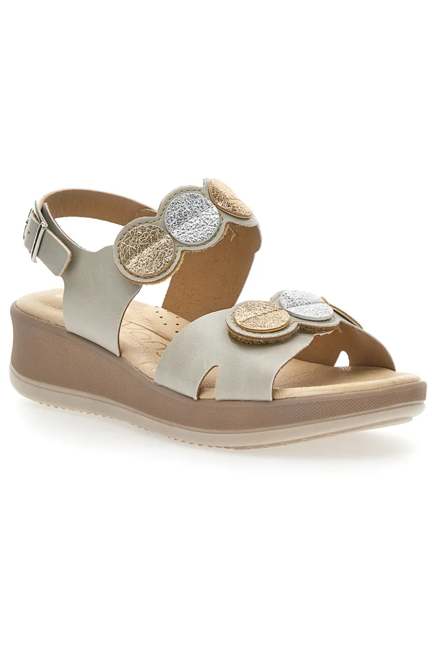 Beigefarbene Slingback-Sandale Vany Clipps 542481