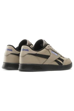 Beigefarbene Sneaker mit Reebok Court Advance-Obermaterial aus Leder