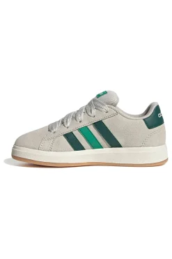 Beigefarbene Sneakers aus Wildleder Adidas Grand Court 00s