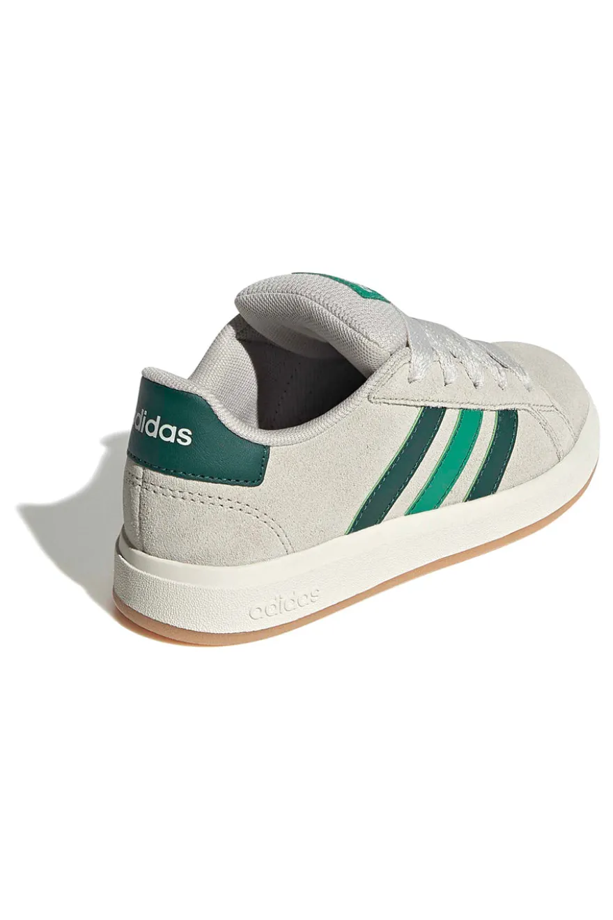 Beigefarbene Sneakers aus Wildleder Adidas Grand Court 00s