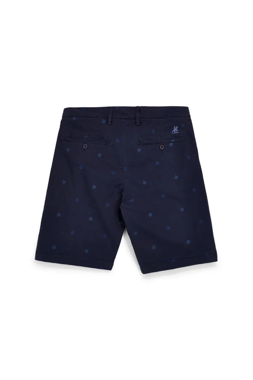 Bermuda blu con fantasia micro stelle U.s.grand polo US61050M