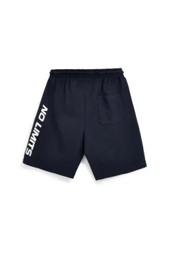 Bermuda blu con stampa laterale e coulisse No limits MABK010S26