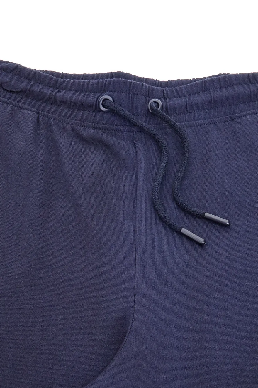 Bermuda blu in cotone con logo ricamato Us golf BE001