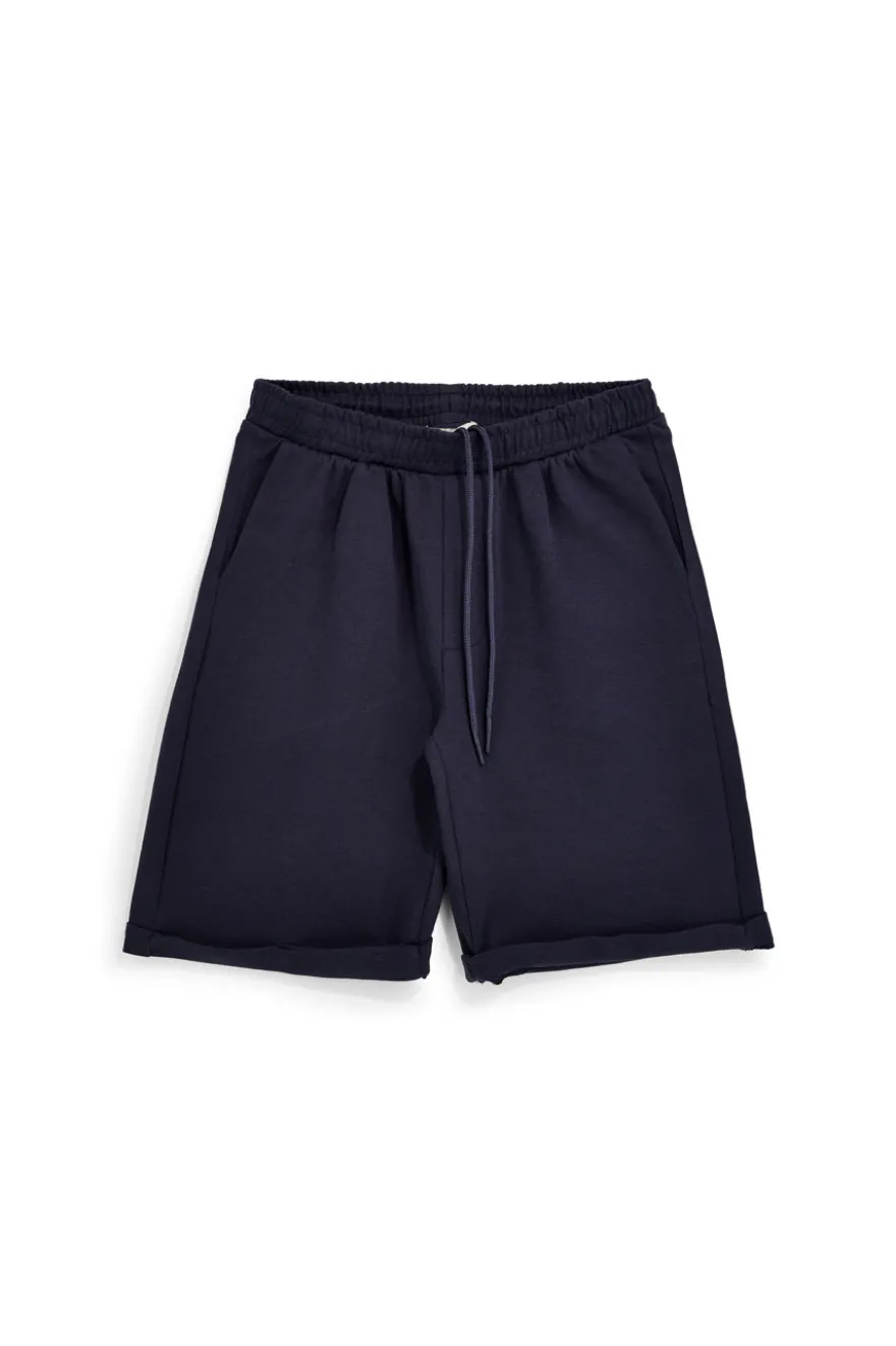 Bermuda blu tessuto in morbida maglia piqué con coulisse Pittarello Tierra pt-m-t-9076