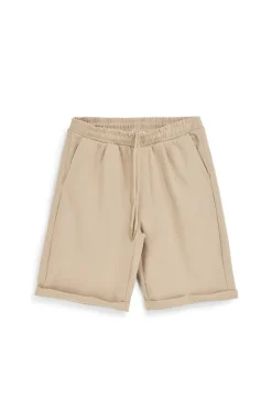 Bermuda in morbida maglia piqué beige con coulisse Pittarello Tierra pt-m-t-9075