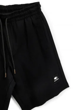 Bermuda neri con stampa laterale e coulisse No limits MABK010S26