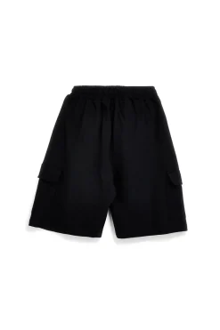 Bermuda nero in cotone con tasche laterali Boardman Alpha8