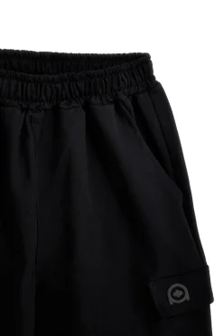 Bermuda nero in cotone con tasche laterali Boardman Alpha8