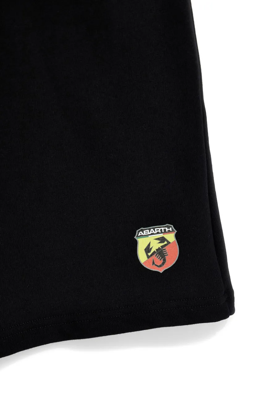 Bermuda nero in cotone con tasche laterali Abarth AH24SS005