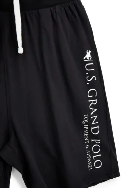 Bermuda nero in cotone U.s.grand polo US61713M