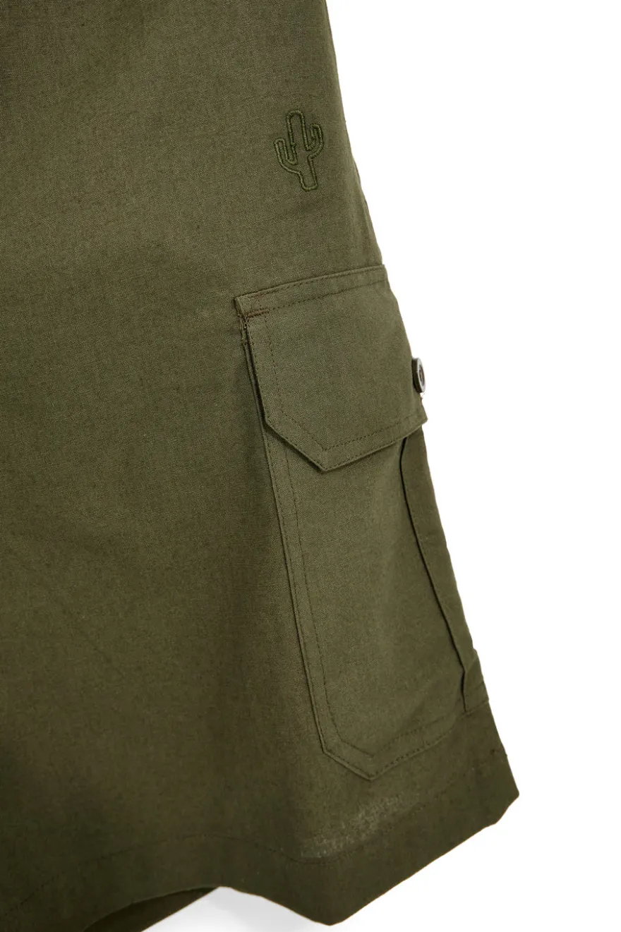 Bermuda verde militare cargo Pittarello tierra NBY7050
