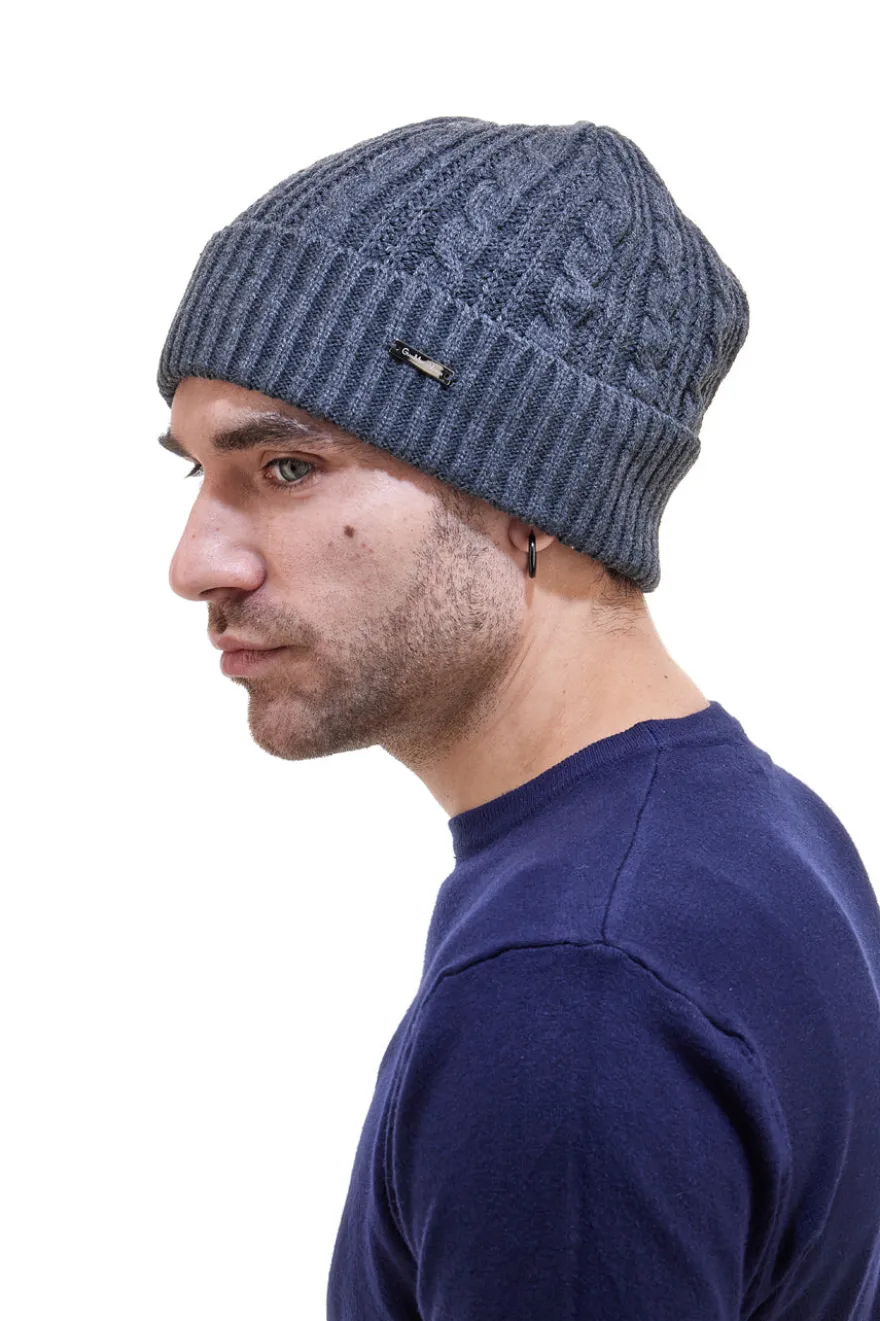 Berretto in Maglia Grigio GianMarco Venturi 73125