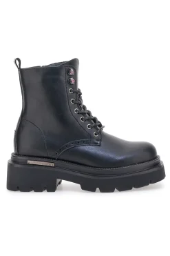 BETTYFLOWER 124 Schwarze Stiefeletten mit Reißverschluss
