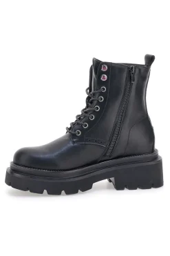 BETTYFLOWER 124 Schwarze Stiefeletten mit Reißverschluss
