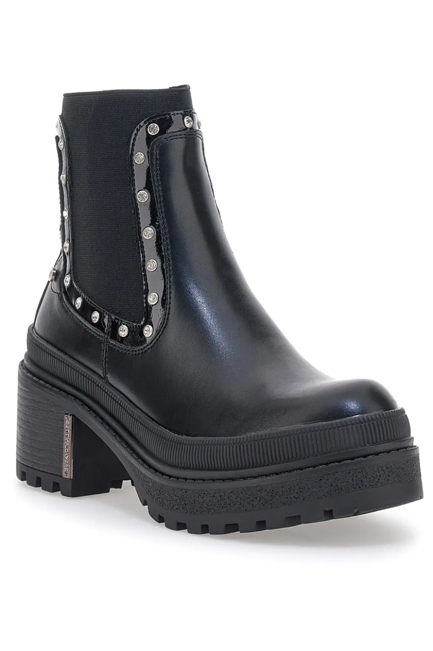 Bettyflowers 02 schwarze Chelsea-Stiefel