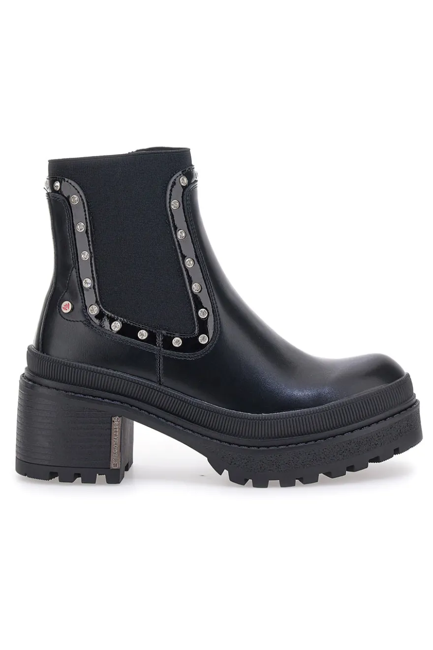 Bettyflowers 02 schwarze Chelsea-Stiefel
