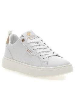 Beverly Hills Polo Club KELLE LTX Sneaker in Weiß mit goldenen Details