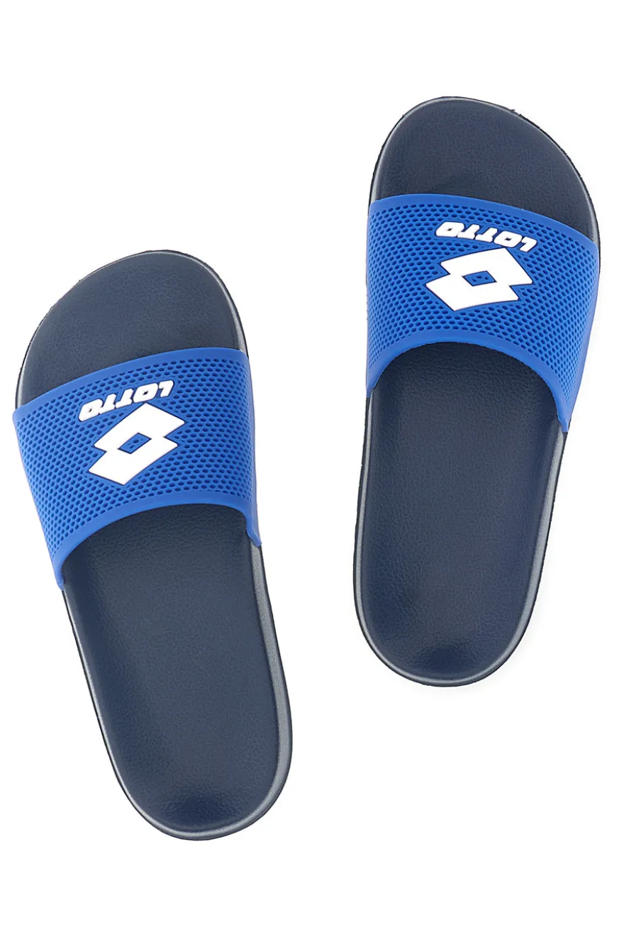 Blaue Badeschlappen mit Lotto-Logo 222624